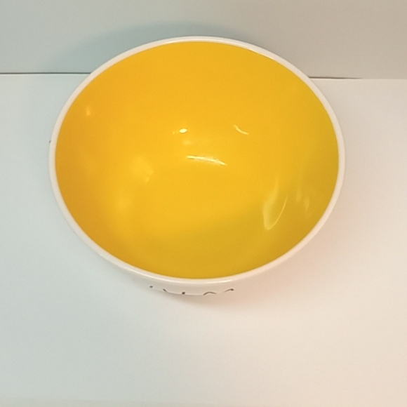 5 1/2" Rae Dunn YUM bowl with pink interior. No flaws. - Picture 3 of 7